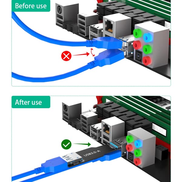 Högkompatibelt USB3.0-kort för olika datorenheter