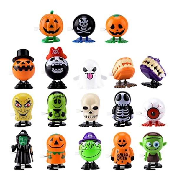 18 kpl Hienoja muovisia vedettäviä leluja Söpöjä haamun muotoisia lasten loma syntymäpäivälahjoja Söpöjä Halloween-tarvikkeita
