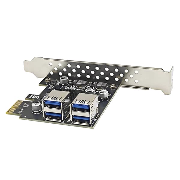 5Gbps USB 3.2 Gen1 PCIE-kort USB3.0 PCIE X1-kort PCIE USB 3.0-adapter