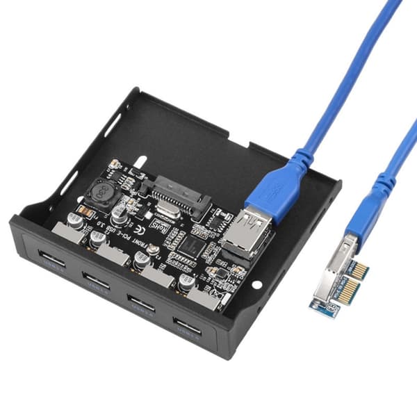 Desktop USB3.0 Frontpanelbeslag PCIE-udvidelseskort til 3,5\" diskettedrev