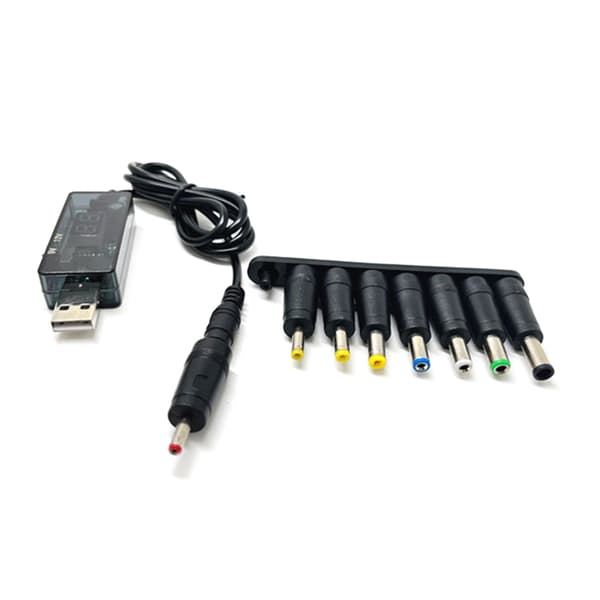 USB til DC 5V 9V 12V Adapter Konverter Kabel USB til 8PCS DC Jack til Router Ventilator