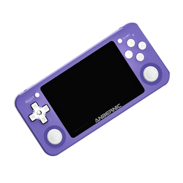 Retro videospelskonsol för barn Vuxna Inbyggd 2000-spel 3,5-tums skärm Spelkonsol Stöd för USB -laddning Purple