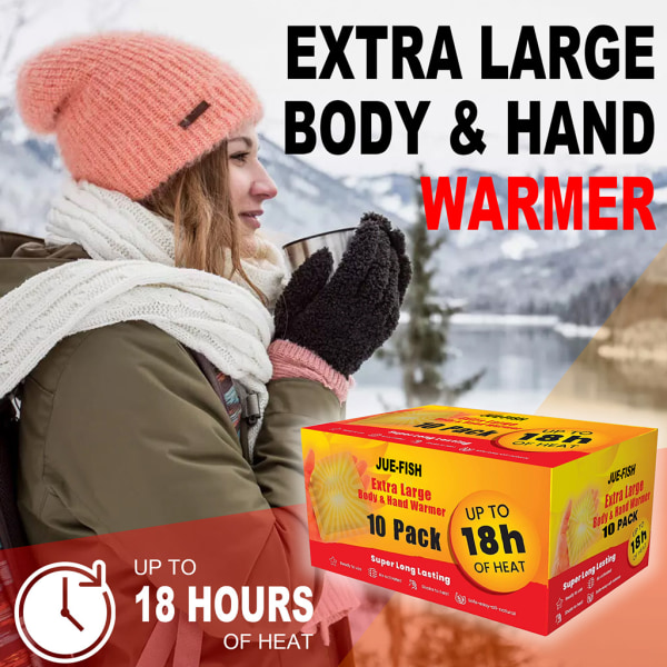 10st Vinterkroppsvärmare Stick Hållbar värmeplåster Håll händerna fötter fotvarma Paste Pads Pad Lindra dysmenorré Kvinna