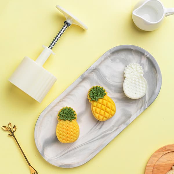Plastik dessertforme Ananas/Blomsterform Dessertstempel Dessertforme 25g