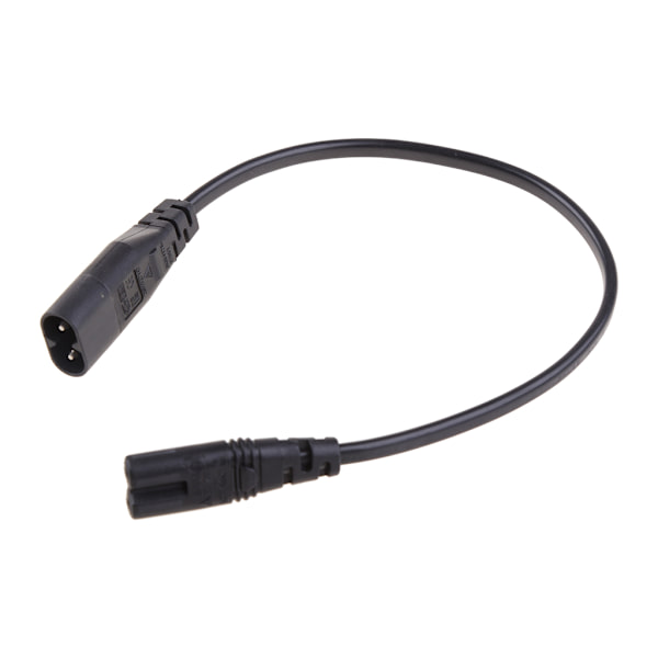 IEC 320 2-Pin C7 Hona Till C8 Hane Figur 8 Strömadapter Förlängningskabel 30CM IEC 320 2-Pin C7 Hona Till C8 Hane
