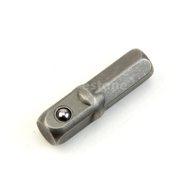 1/4\" Borrbitshållare med Hex-fäste, Adapter för Skiftnyckel, Förlängning