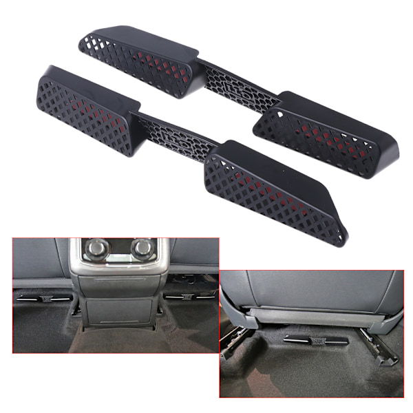 2 st Bil Bakre för Säte Luftkonditionering Ventilationsutloppsskydd För SEAT LEON Octavia