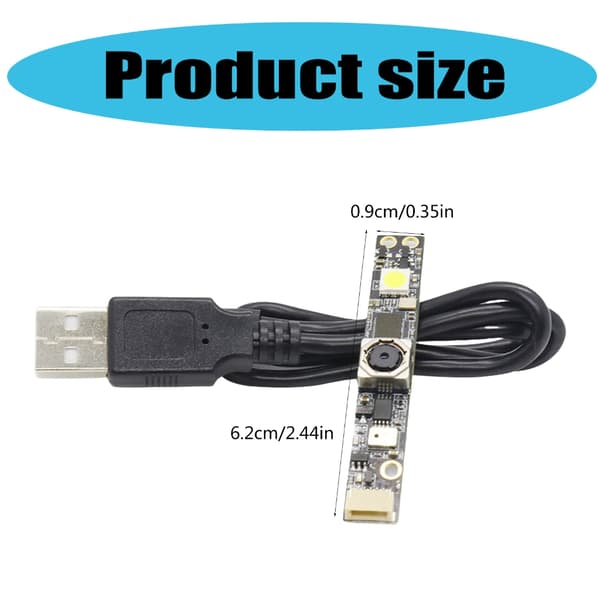 5MP USB-kamera OV5640 Sensorunderstøttelse 2592x1944 til RPi Lille Størrelse