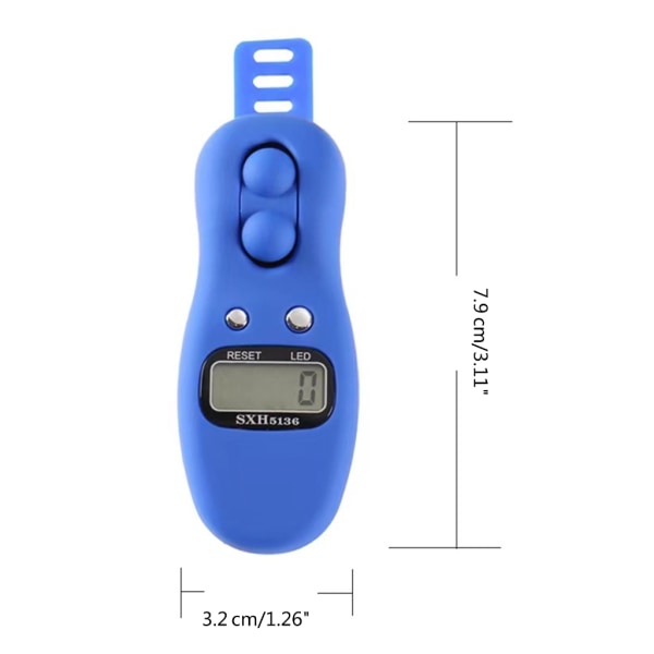 Elektronisk Digital Tasbih Tally Counter Återställbar Clicker Roterande Bön Pärlor Counter Finger Counter Tasbeeh Counter Brown