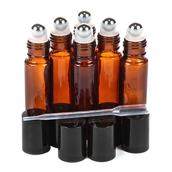 Eteriska oljor Parfym Kosmetika Glasbehållare DIY Läcksäker Roll-On Flaska