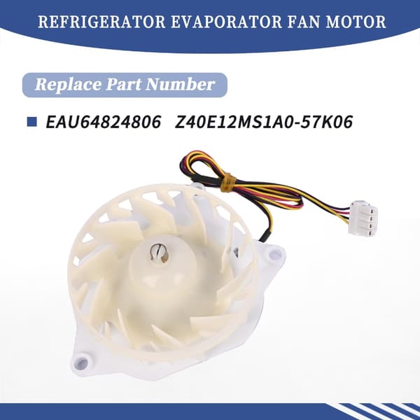 Fordampermotor Køleskabsventilator Udskiftningskomponent til EAU64824806 Køleskab