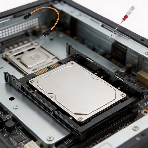 SSD-harddisk-konverteringsbeslag understøtter 2,5 tommer til 3,5 tommer drev for problemfri