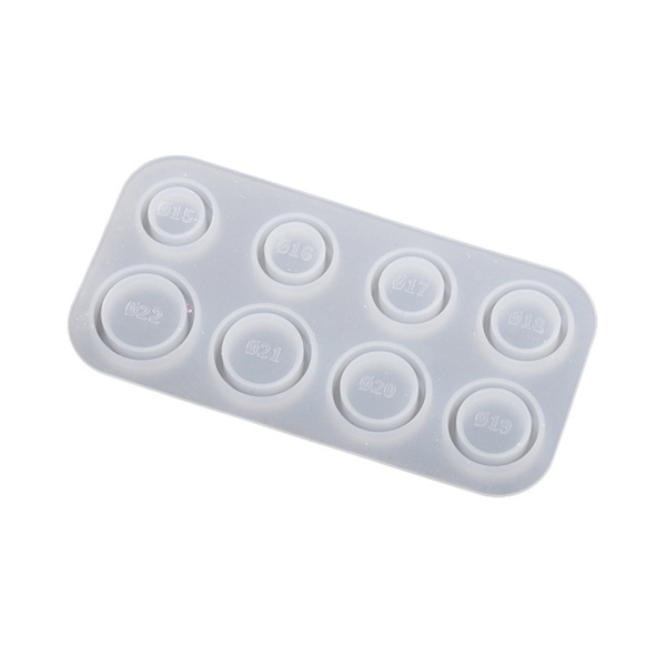 Resin Ringforme Silikone, 4 Stilarter Silikoneforme til Epoxy Resin 8 Størrelser til Fremstilling af Ringe, Øreringe, Vedhæng, Håndværk