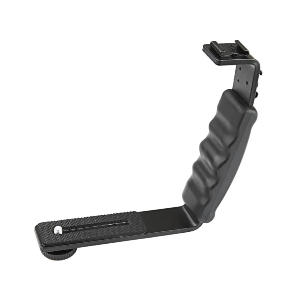 Handtag Greppfäste L-Typ Fäste Med Blixtsko 1/4'' Adapterstativ för Smooth Q2 4 OSMO Mobile 3 Gimbal Stabilisator