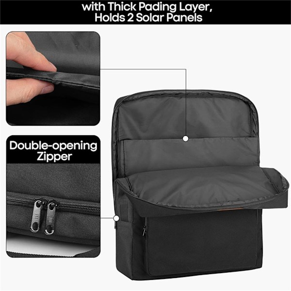 Foldbar Solpanel Opbevaringstaske for Hurtig og Nem Adgangsorganisation