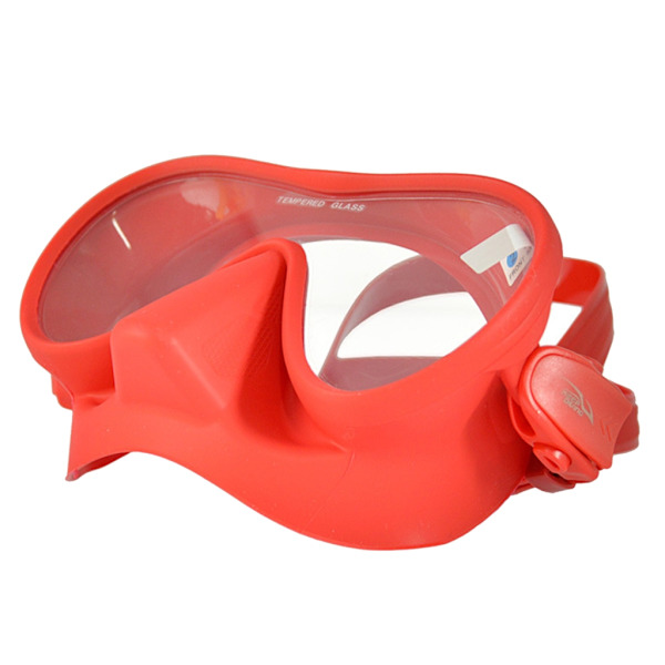 Dykmask Silikon Anti-dimma Snorkelglasögon Undervattensdykarglasögon Mask Simutrustning 5-färgad Red