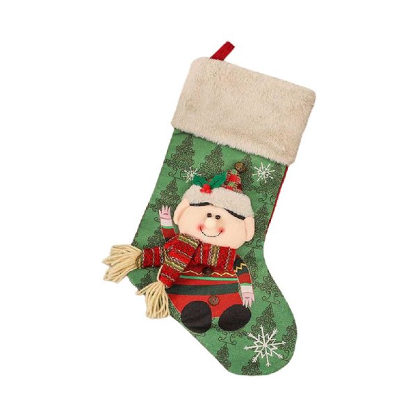 Julstrumpor Stor julstrumpa dekoration 18\" Santa Snowman Rensocka null - Snowman