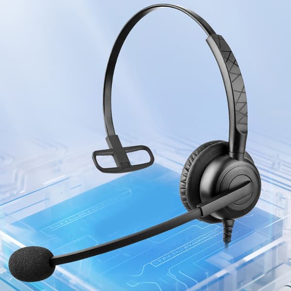 Ergonomisk USB Enkeltøre Headset Mikrofon for Sømløs Kommunikasjon