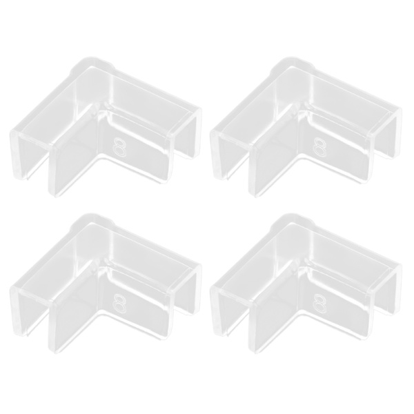 4 STK Fish Tank Edges Protector Clear Fish Tank Support Tools Clear Aquarium Fish Tank Glas Cover Protector Enkel installation 8mm