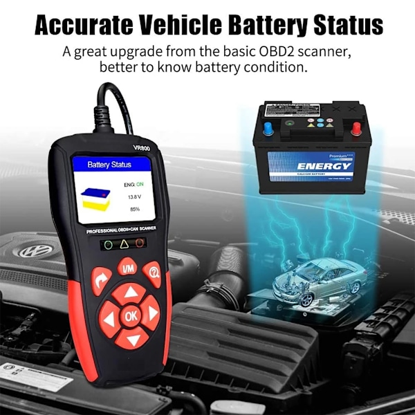 VR800 CAN Diagnostikverktyg Auto Kodläsare Auto Scanner Verktyg