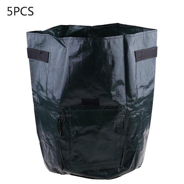 5-pak 10 Gallon Dyrkningsposer Holdbare Plantedyrkningsposer Bærbare Kartoffeldyrkningsposer