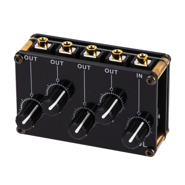 Mini 4-kanals Stereo Linjemixer 1ind4ud til Live Studiooptagelse Lav Støj Lille & Sofistikeret Audio Passiv Mixer