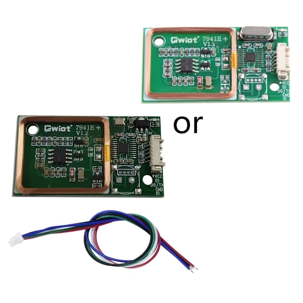 EM4100 8CM RFID-läsare Trådlös Modul UART 3Pin 125KHz för DC 5V Läsningssensor