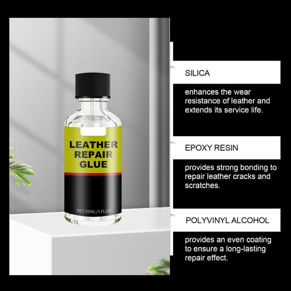 Bil Interiør Læder Reparationsvæske Læder Reparationslim Sæderestaurator 30ml