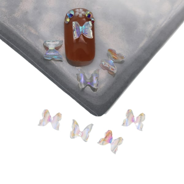 200 st/set Rosetter ab Nagelberlocker Kristallrosett Nagelkonst Berlocker 3D Rosetter Nagelkonst Dekorationer DIY Rosetter Nagelkonst Smycken
