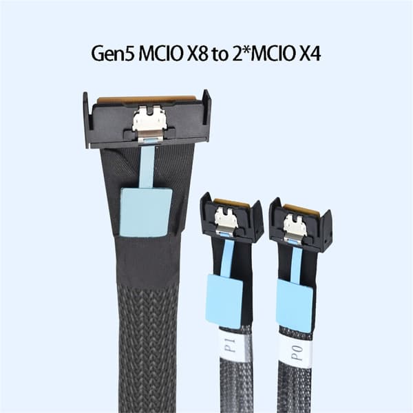 Høyhastighets PCIe Gen5 Splitter Kabel Server Datakabel Effektiv 50cm