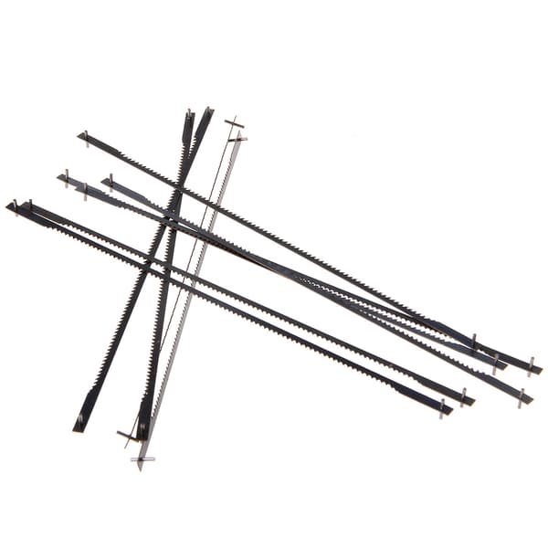 10 stk 15 cm multifunksjonelle sagblader i rustfritt stål for tre, plast og PVC