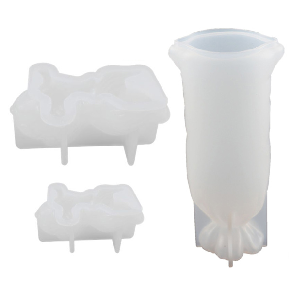 för Creative 3D Goldfish Lucky Bag Silikonform Form Harts Epoxi Form Jul Halloween Dekor Hem Ornam