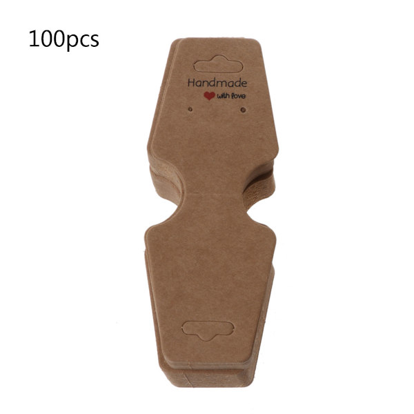 Lahjapaketointilaput DIY Askartelut Kraft Paper -laput Tyhjät askartelupaperilaput taiteeseen Häät Syntymäpäivät Suorakulmaiset laput 100 kpl