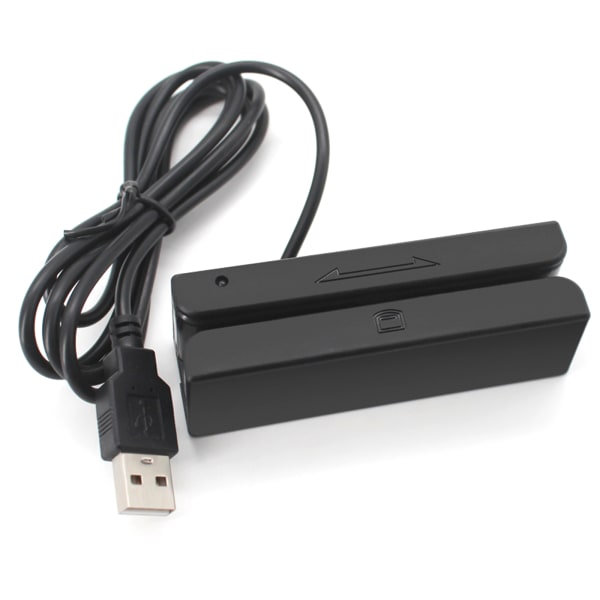 3 spår USB magnetkortläsare POS Stripe medlemskort Skanner dubbelriktad för överensstämmelse med ISO eller ANSL
