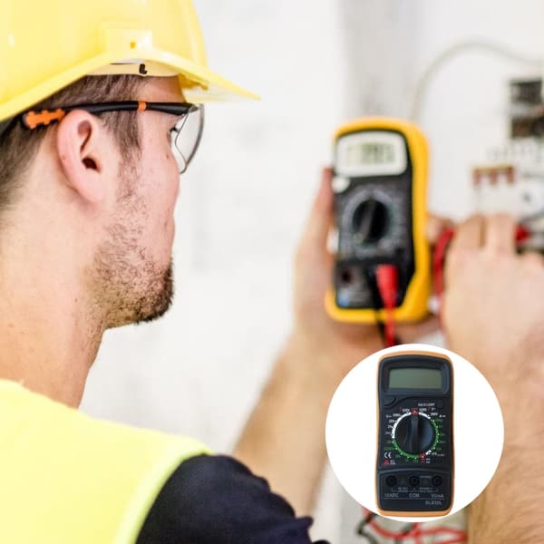 Multimeter LCD-skjerm Spenning Strøm Ohm Tester Voltmeter Amperemeter Ohmmeter