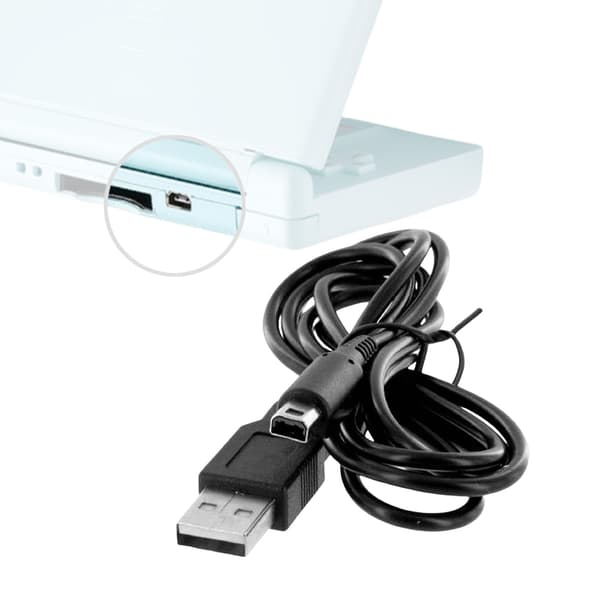 Hurtig USB-ladekabel Strømadapter Ledning for 3DS XL/LL