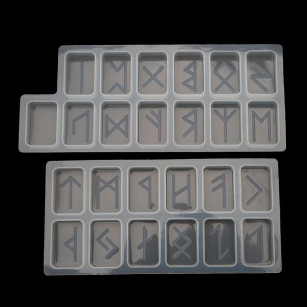 Runer Harpiksform Runesten Epoxy Støbeform Futhark Alfabeter Runer