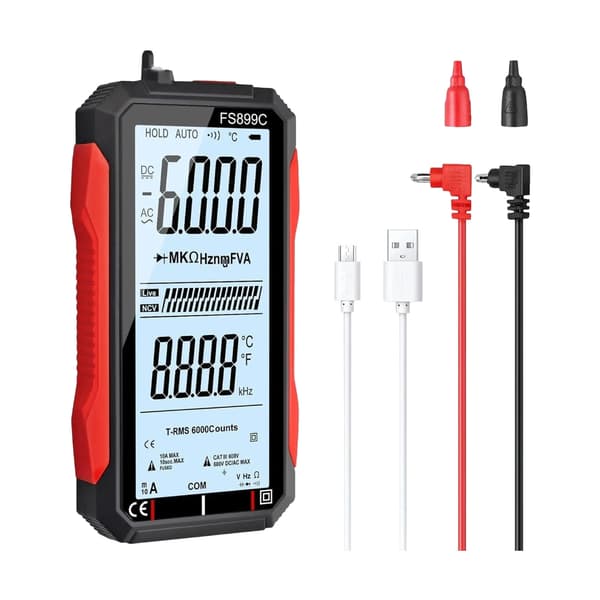 Digital multimeter voltmeter med temperaturfunktion för hemmabruk