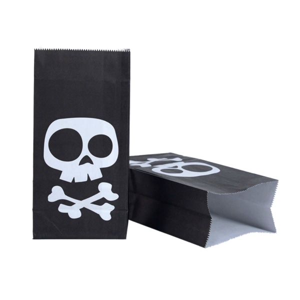 10 st Halloween Godispåsar Kaka Kex Snackpåse Presentförpackning Papperspåse null - Purple Imp