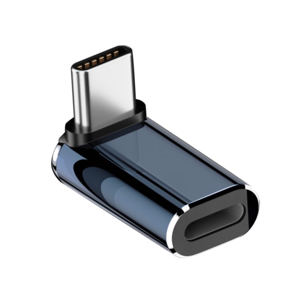 Adapter USB C till Lightning, 1 Pack Lightning hona till typ C hanadapter, stöder endast laddning och data Vertical bend