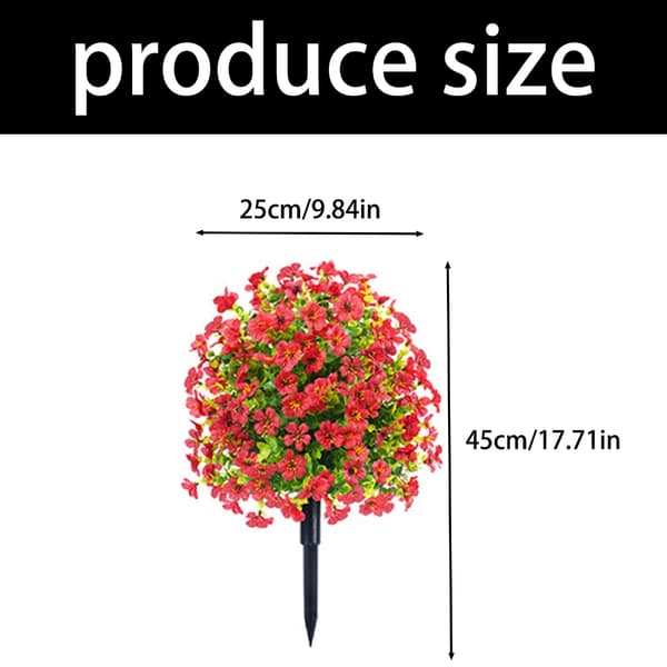 Langvarig kunstig eukalyptusgren for festdekorasjon og arrangementstyling Red