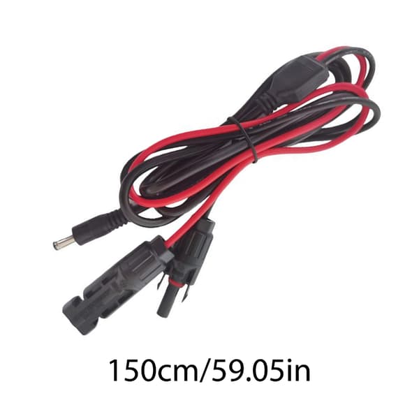 Solar Panel Plugg til 5.5mmx2.1mm Hann Adapter Kabel Konvertere 5.5x2.1mm