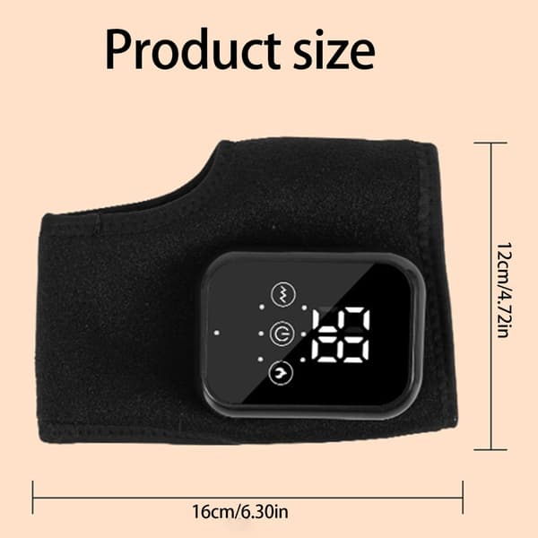 Bærbare varme ankelmassageapparater 3 tilstande Vibrationsterapi til muskelrestitution Gray Double pack