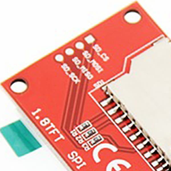 Effektiv 1,8-tums TFT LCD-skärmmodul för olika elektroniska plattformar