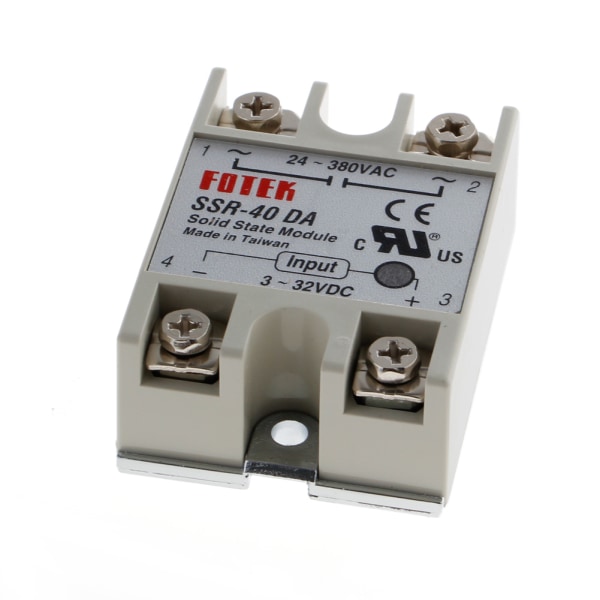 24V-380V SSR-40DA 40A 3-32V DC-AC Solid State Relay Module Ny