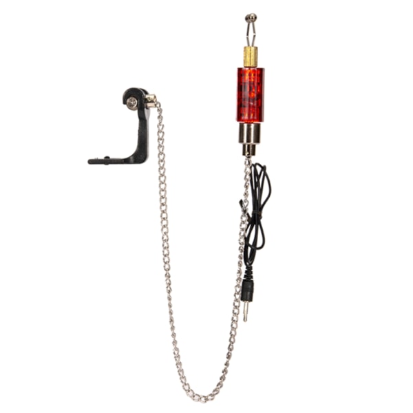 1st Fiske Bite Alarm Kedjehänge Indikator Karp Bite Bell LED Ljus Spötopp Fiske Indikator Standard Alarm