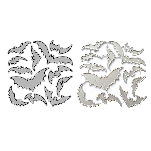 Flagermus Prægning Skærestencils Halloween Flagermus Prægning Skærestencils til Fødselsdagskort Fremstilling DIY Scrapbooking