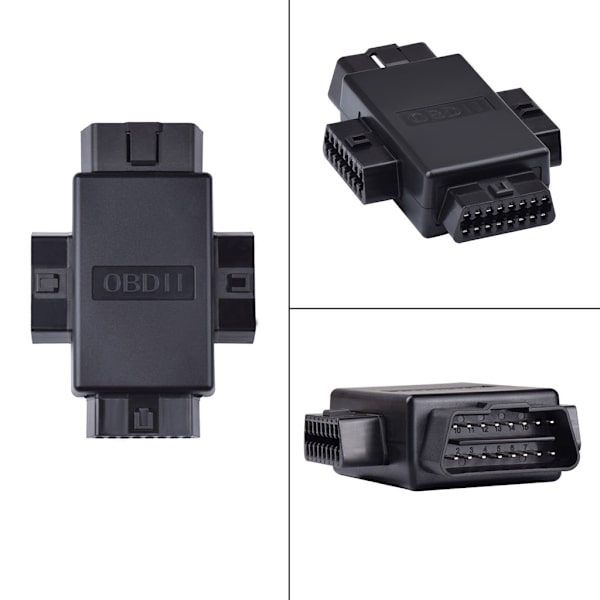 16-stifts OBD2 bilkontakt 1 hane till 3 hona Multifunktions diagnoskablar Verktygsadapter