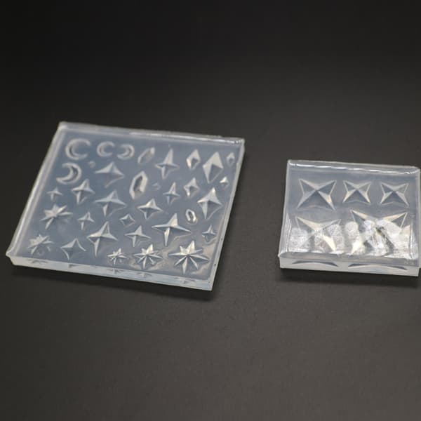 Diamantformad stenform DIY kristallhartshantverk gjutform smyckesform