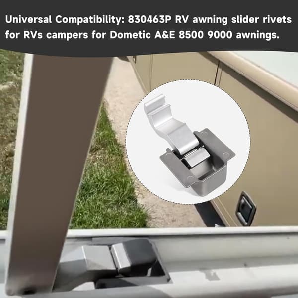 Markise Spærre Rivet Slider til 9000 8500 Trailer Skygge Arm Komponent